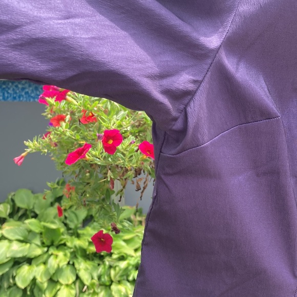 Express stretch - 13/14 purple button up short sleeve shirt - Picture 6 of 10